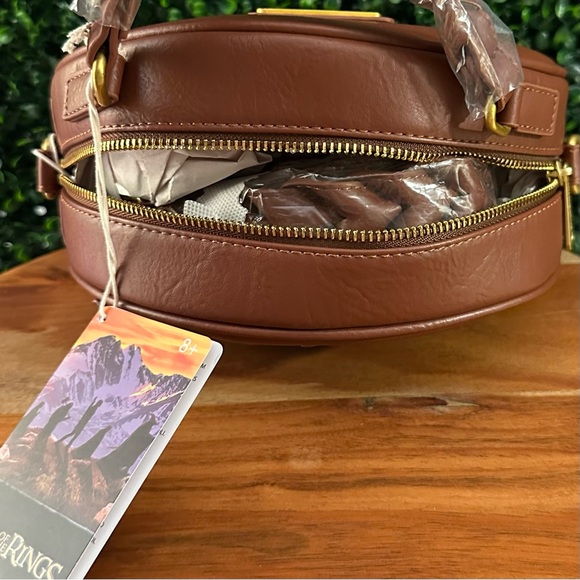Loungefly The Lord of the Rings Floral Hobbit Door Figural Crossbody Bag - Picture 5 of 5
